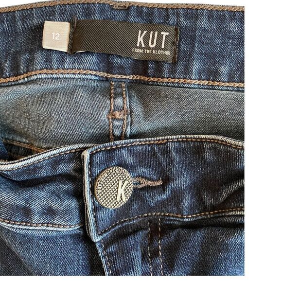 KUT from the Kloth Natalie High Rise Bootcut Medium Wash Jean Classic Denim Blue - Picture 6 of 9